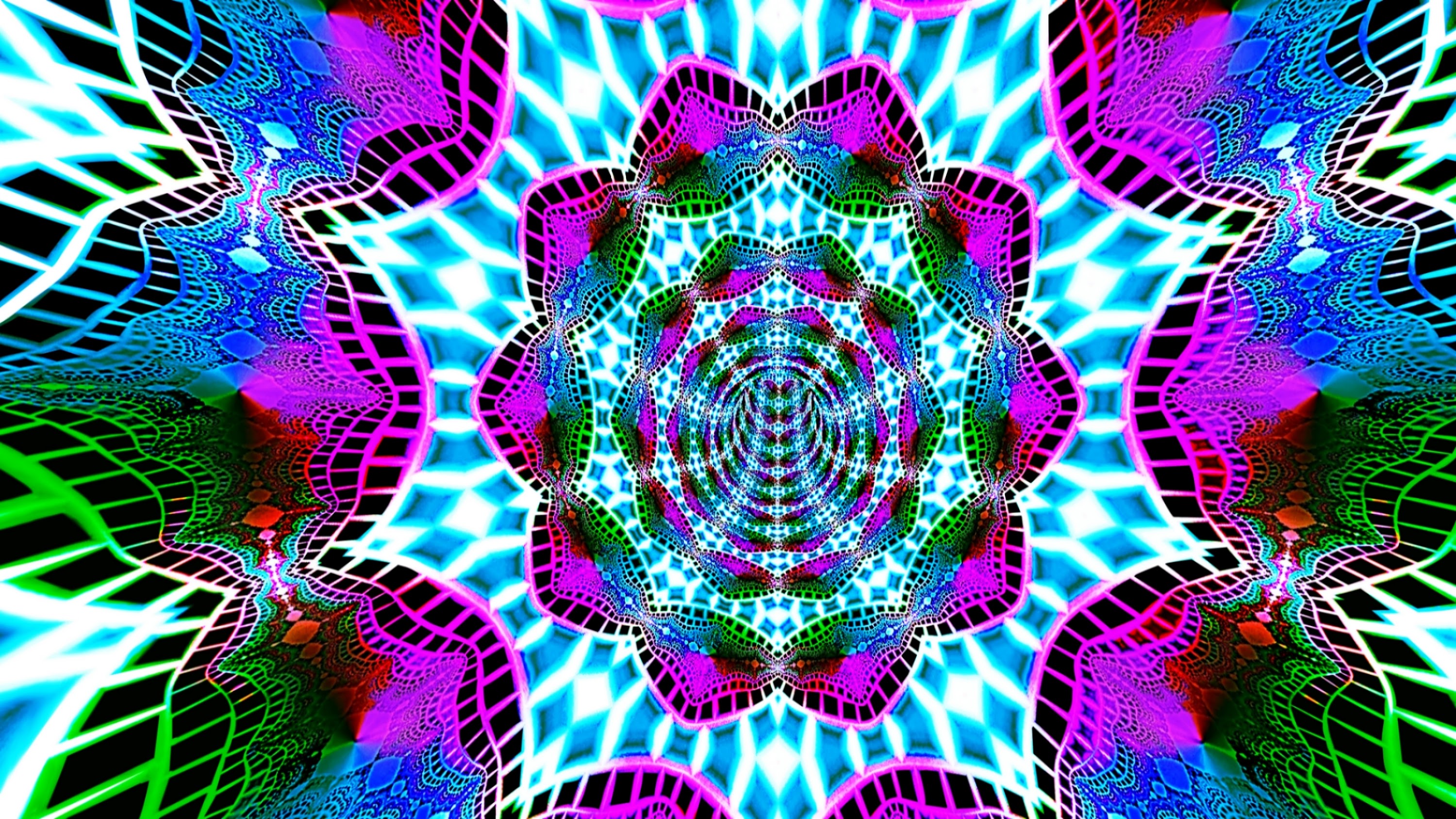 اسکرین شات 2 برنامه Fractal Tunnels Live Wallpaper