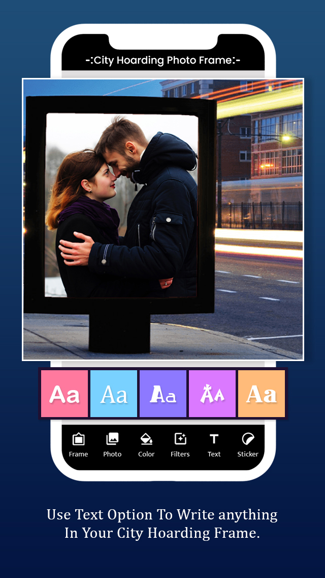 اسکرین شات 4 برنامه City Hoarding Photo Frame