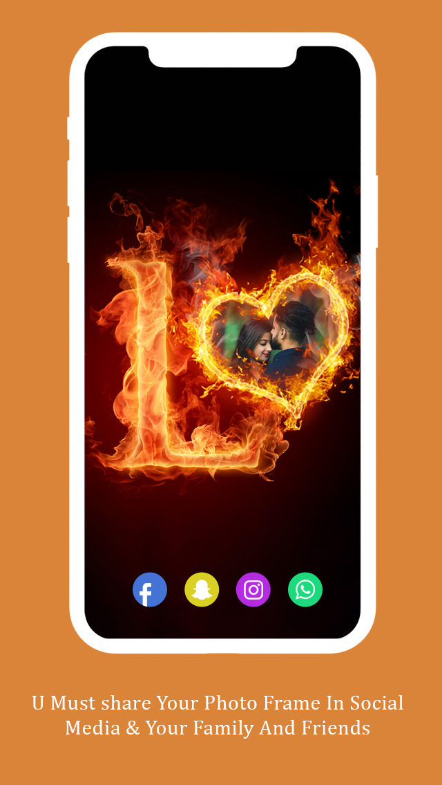 اسکرین شات 6 برنامه Fire Text Photo Frame