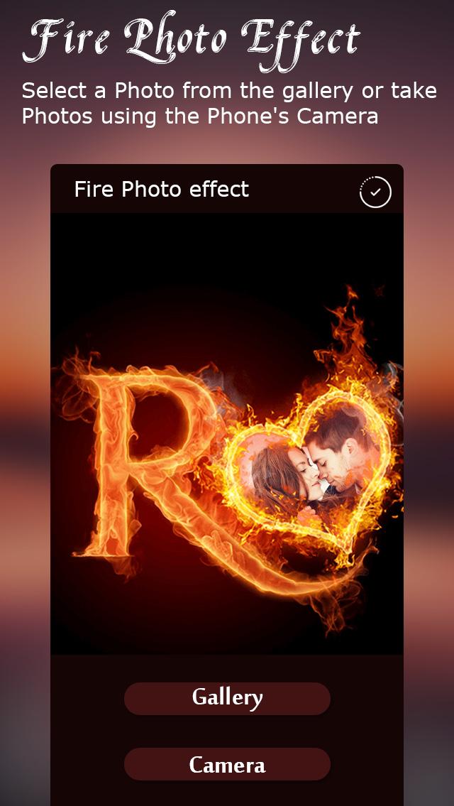 اسکرین شات 6 برنامه Fire Text Photo Frame
