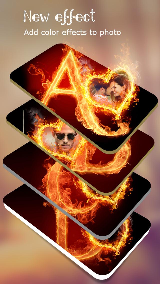 اسکرین شات 7 برنامه Fire Text Photo Frame