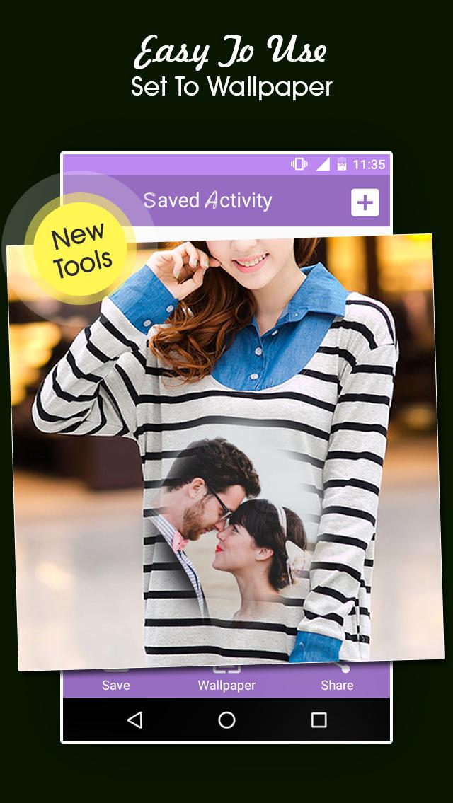 اسکرین شات 7 برنامه Girl T Shirt Photo Frame