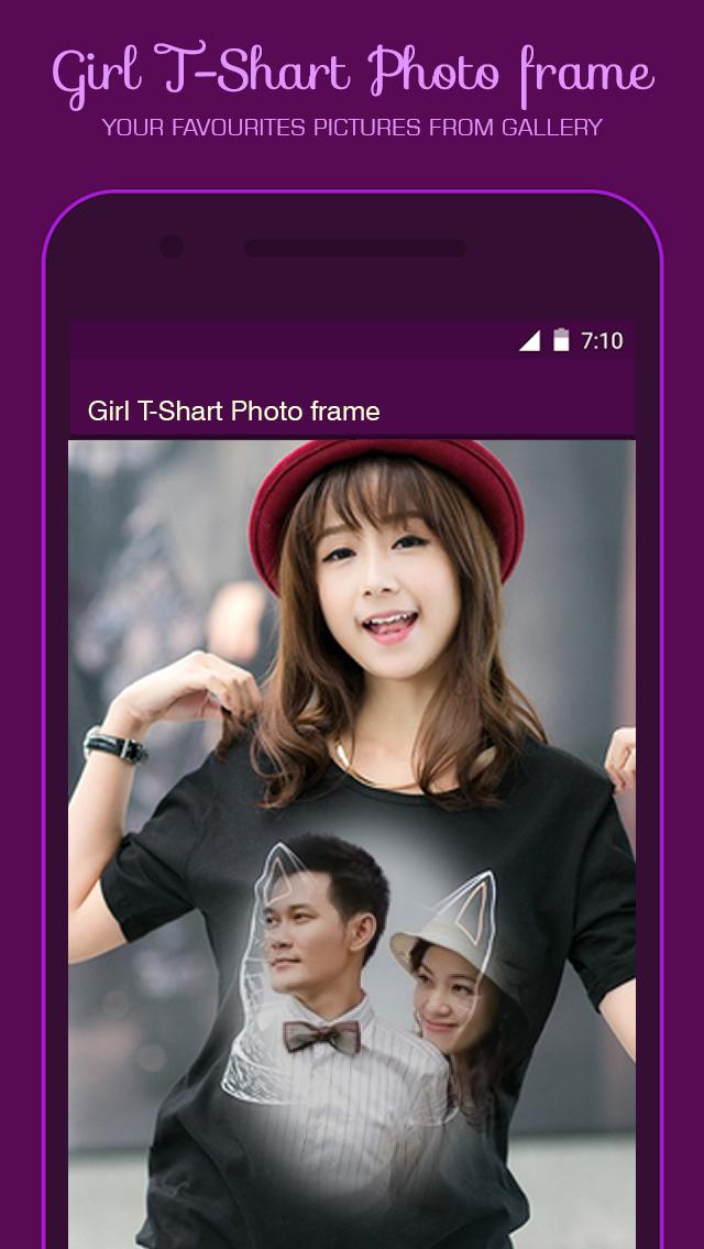 اسکرین شات 4 برنامه Girl T Shirt Photo Frame