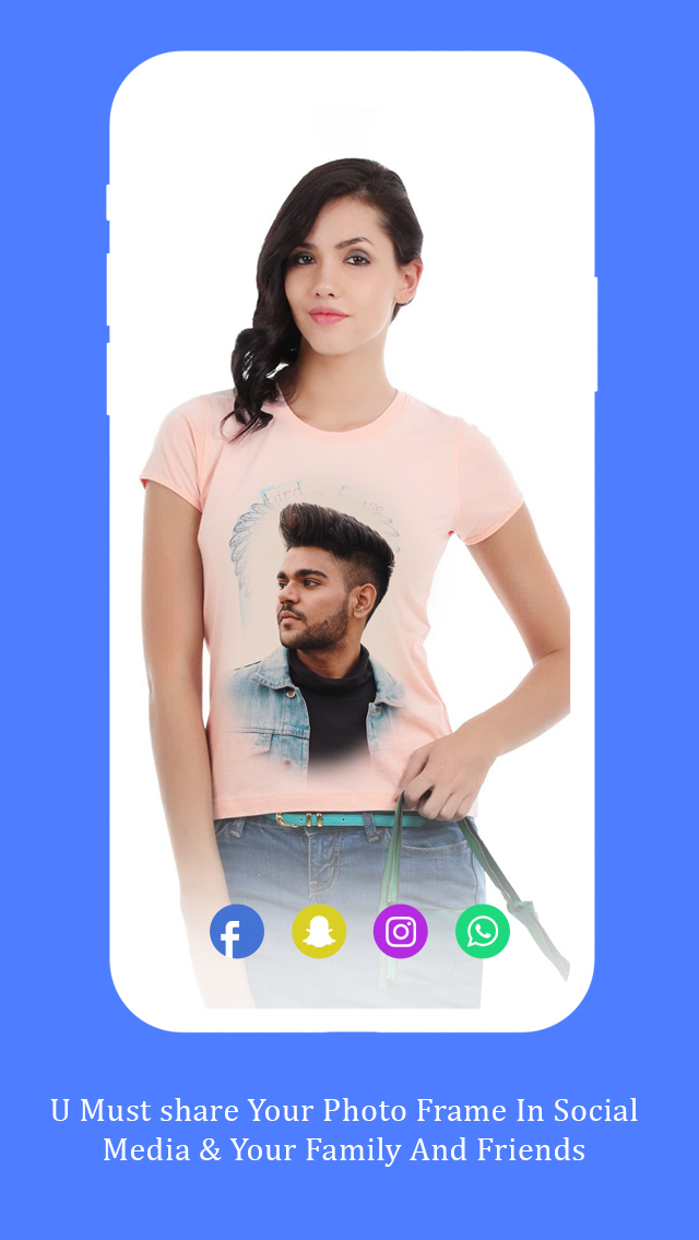 اسکرین شات 6 برنامه Girl T Shirt Photo Frame