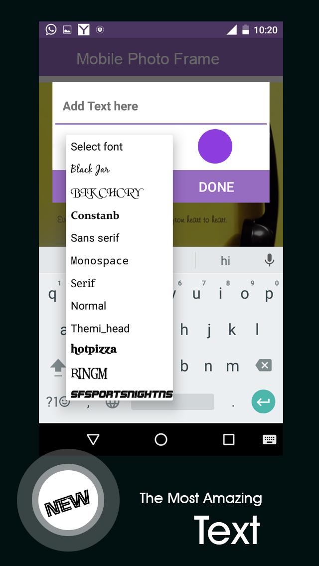 اسکرین شات 5 برنامه Mobile Photo Frame
