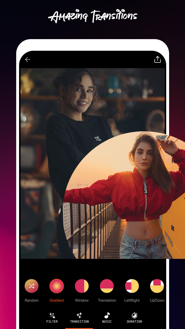 اسکرین شات 5 برنامه Photo Video Maker with Music