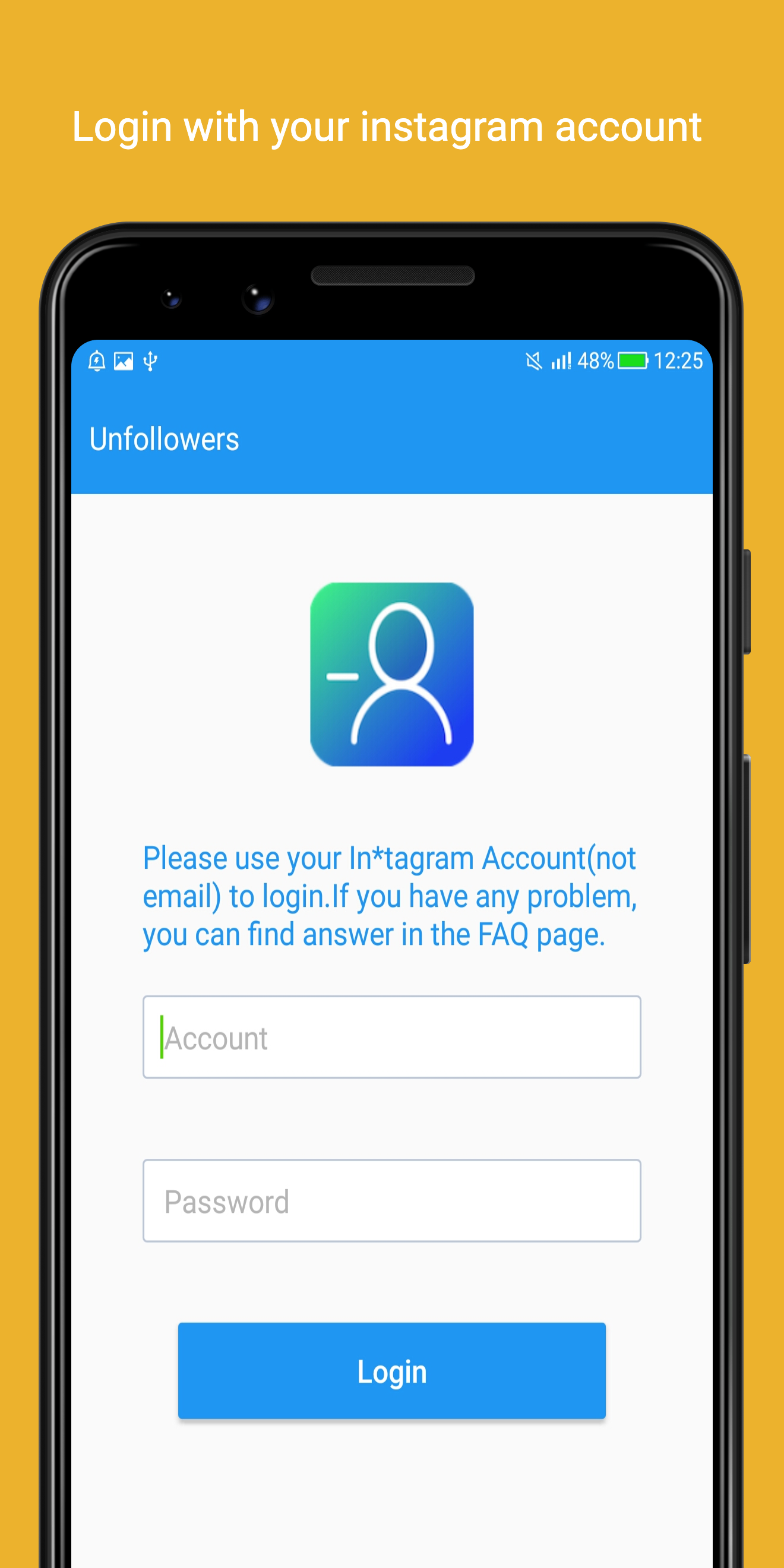 اسکرین شات 1 برنامه Unfollow and Follow users
