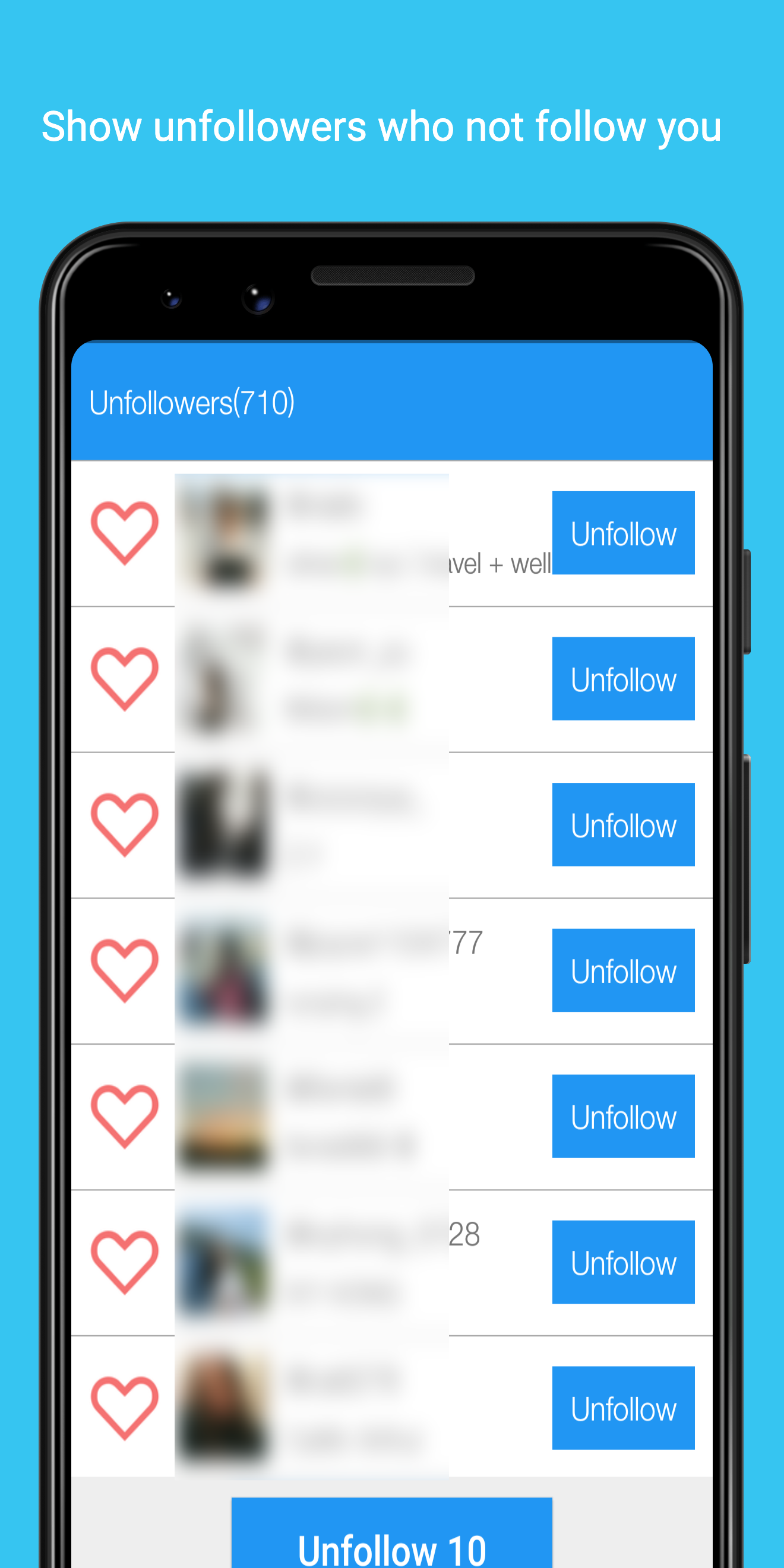 اسکرین شات 2 برنامه Unfollow and Follow users