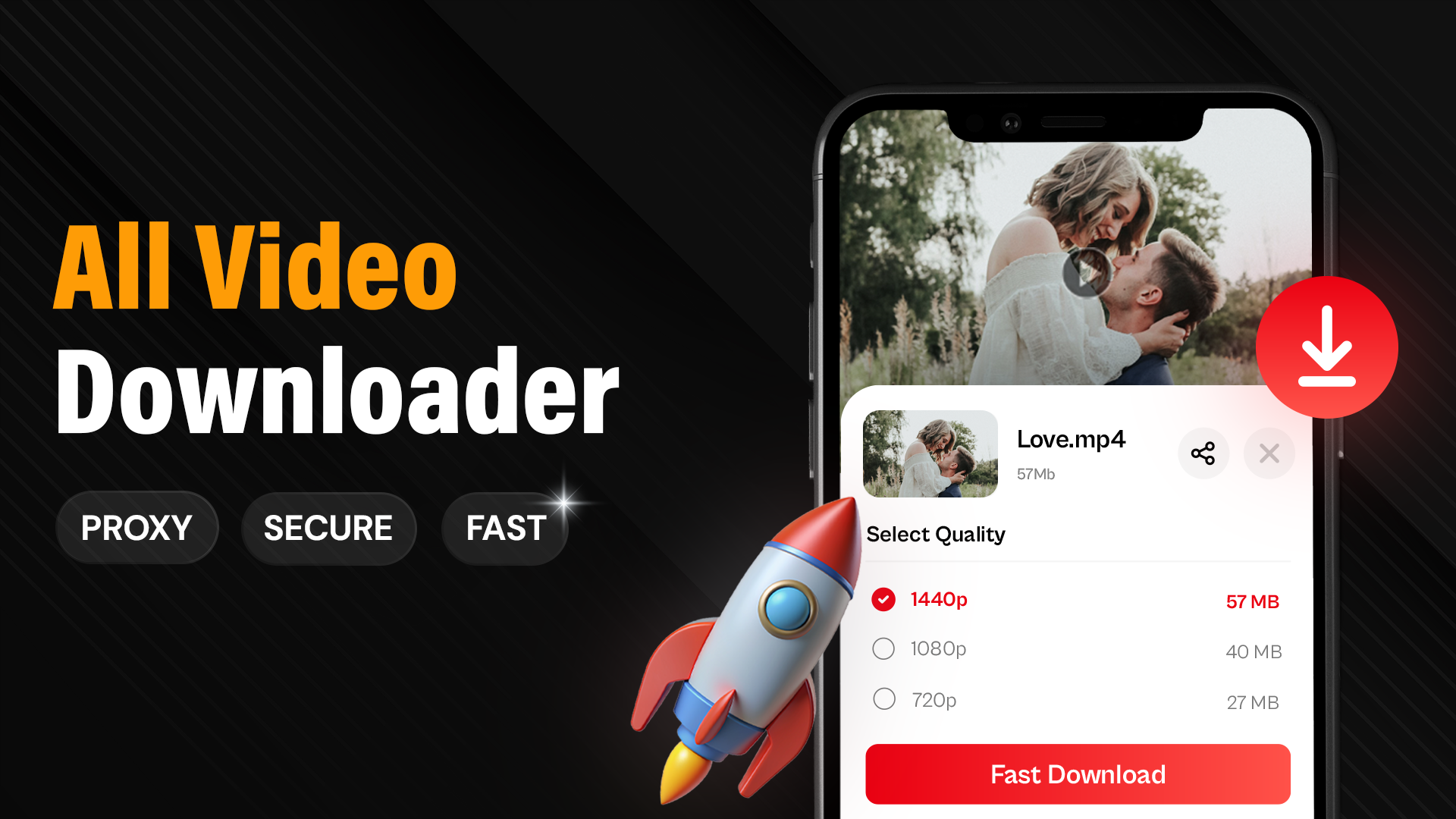 اسکرین شات 1 برنامه Video Downloader Proxy Browser