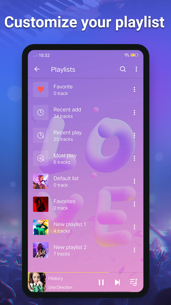 اسکرین شات 2 برنامه Music player - Audio Player