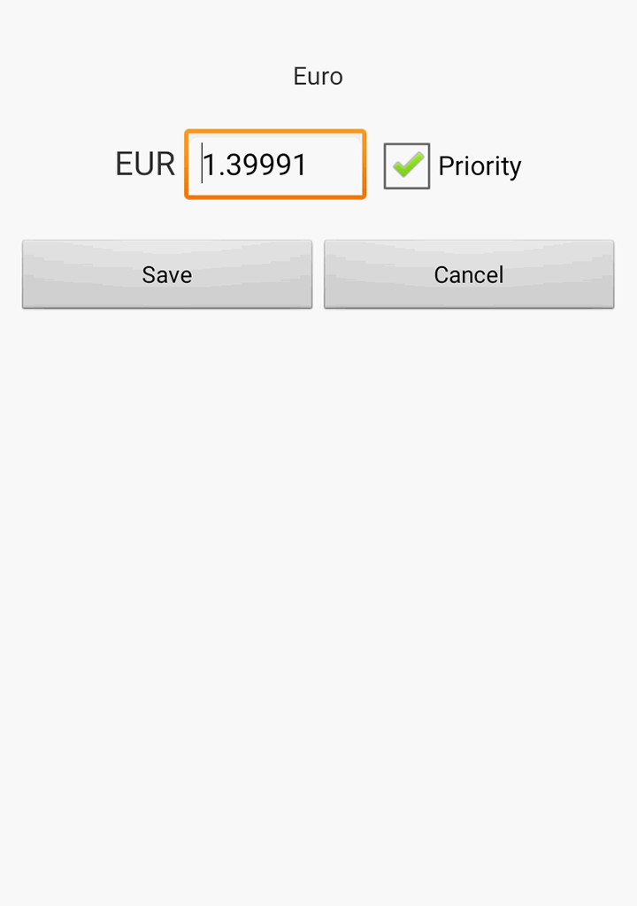 اسکرین شات 3 برنامه Exchange rate. All currencies