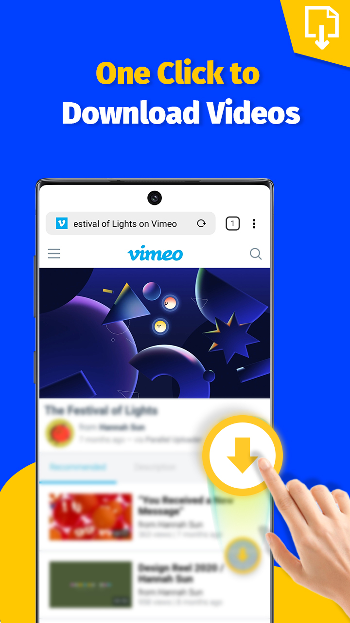 اسکرین شات 2 برنامه Video Downloader - Save Videos
