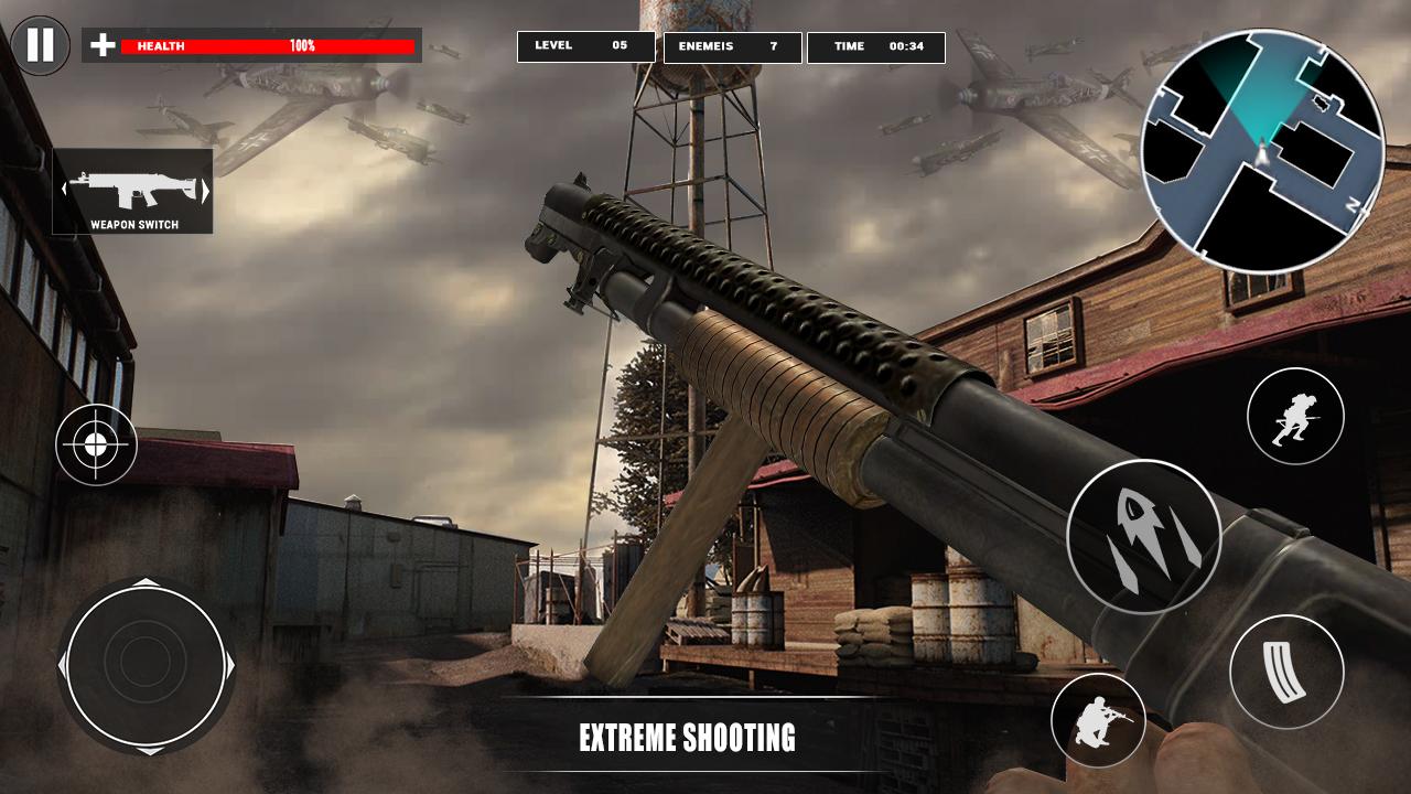 اسکرین شات 4 بازی Gun War Fire Duty: WW2 Shooter