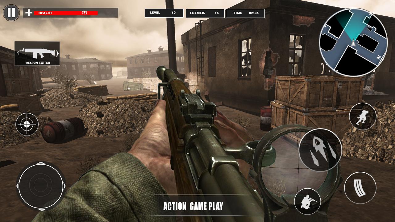 اسکرین شات 2 بازی Gun War Fire Duty: WW2 Shooter