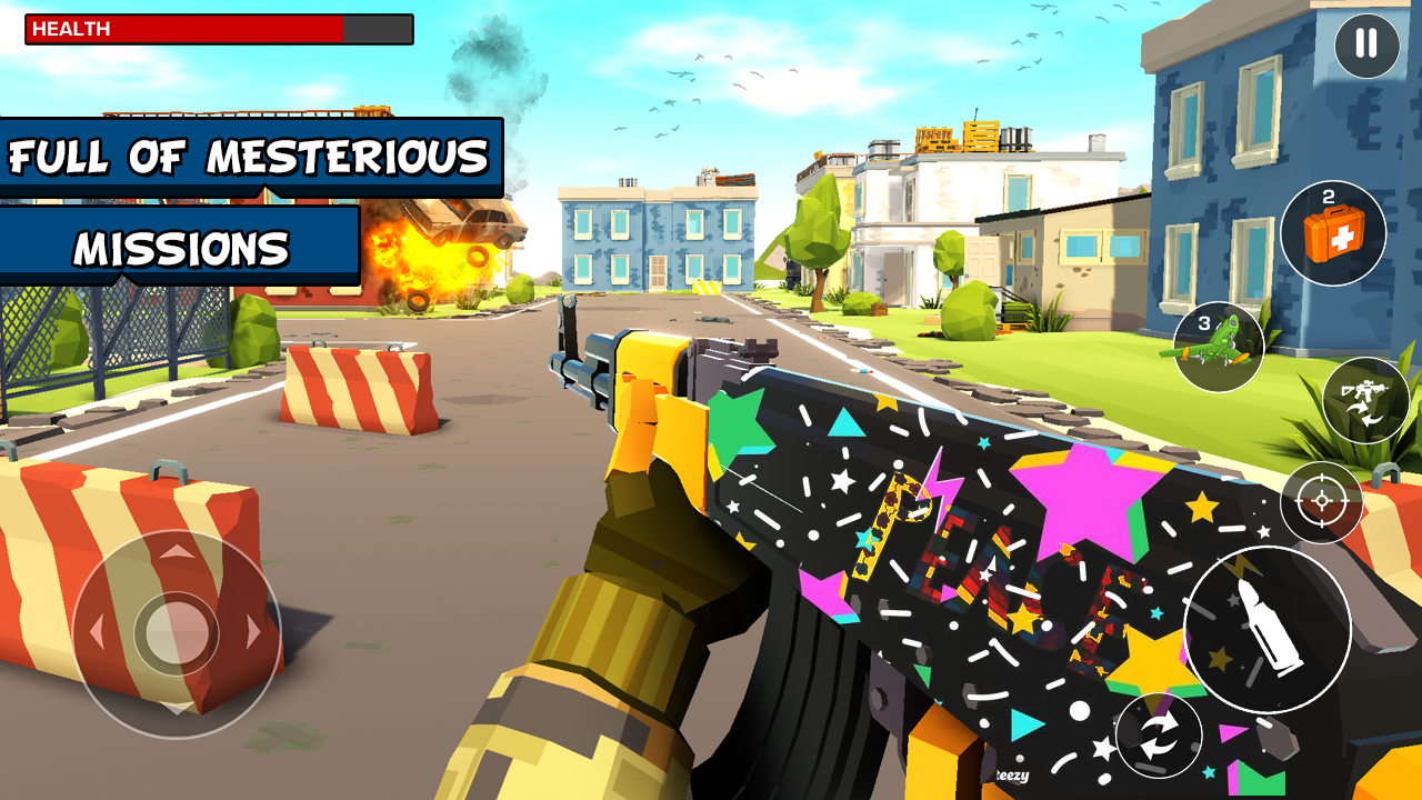 اسکرین شات 2 بازی Poly Battle Shooting FPS Games