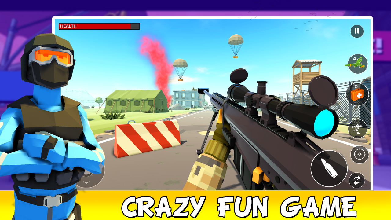 اسکرین شات 4 بازی Poly Strike: Gun Shooting Game