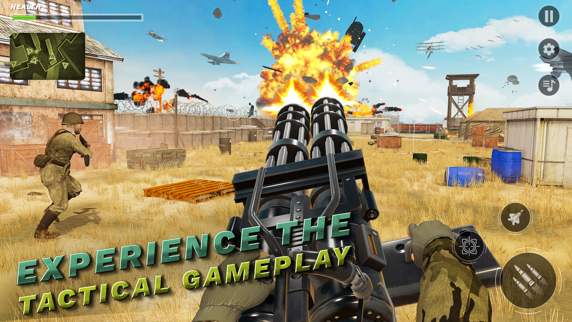 اسکرین شات 4 بازی WW2 Machine Gun 2: War Games