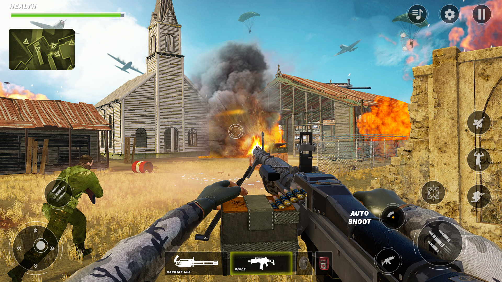 اسکرین شات 3 بازی WW2 Machine Gun 2: War Games