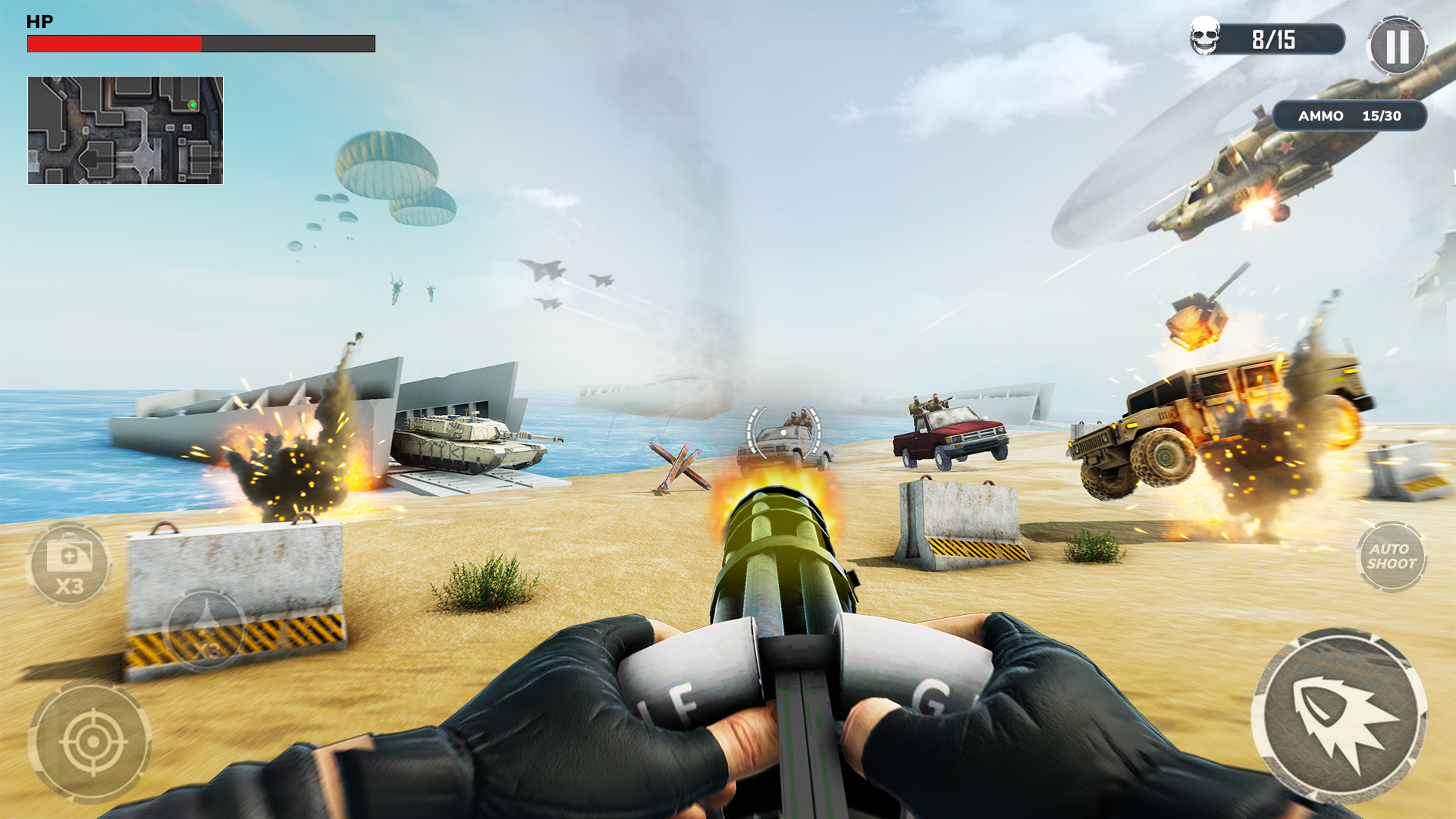 اسکرین شات 4 بازی WW2 Tank Battle: War Games FPS