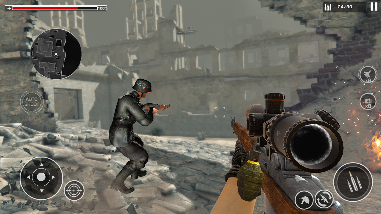 اسکرین شات 4 بازی WW2 Sniper 3D: FPS War Games
