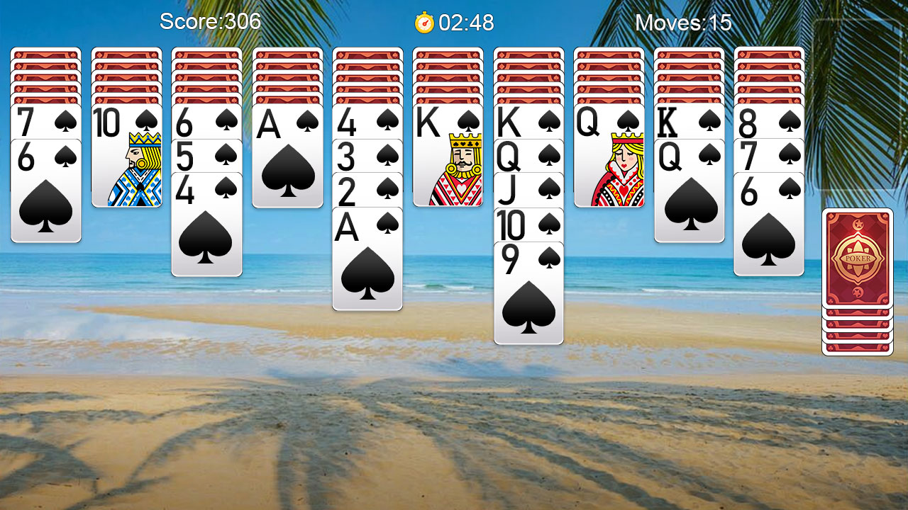 اسکرین شات 3 بازی Spider Solitaire-Card Games