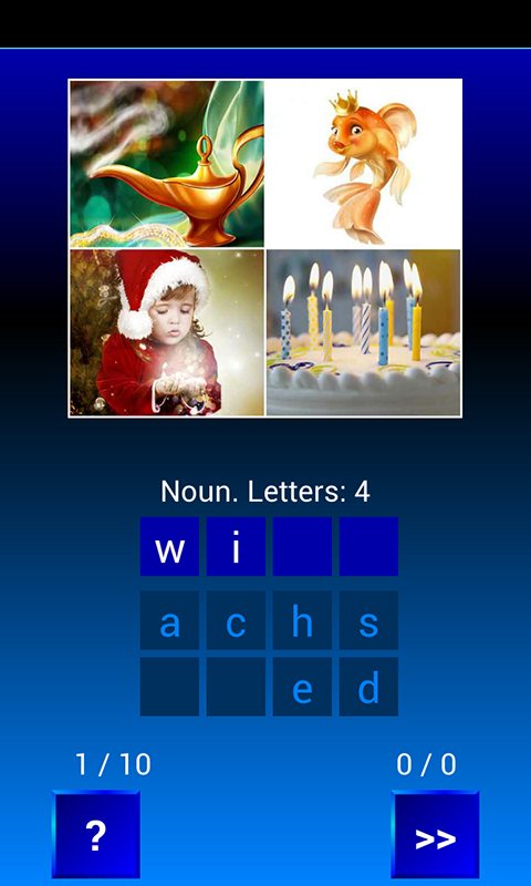 اسکرین شات 2 برنامه Guess and learn words. Picture