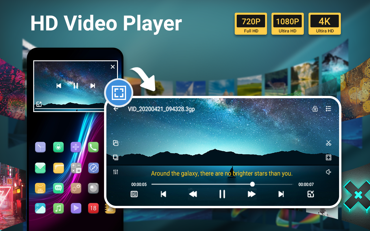 اسکرین شات 1 برنامه Video Player All Format HD