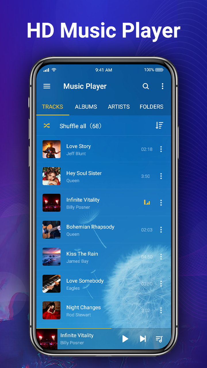 اسکرین شات 3 برنامه Music Player - MP3 & Equalizer