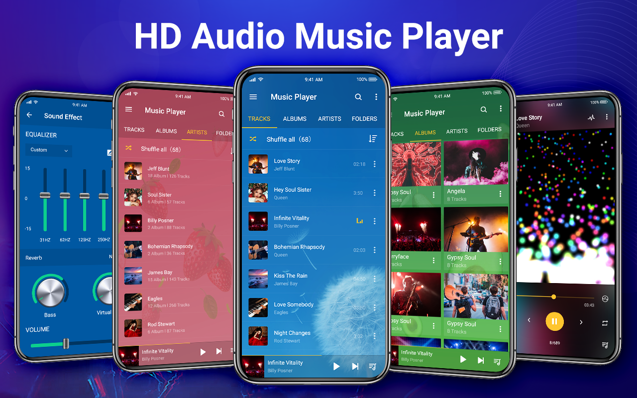 اسکرین شات 1 برنامه Music Player - MP3 & Equalizer