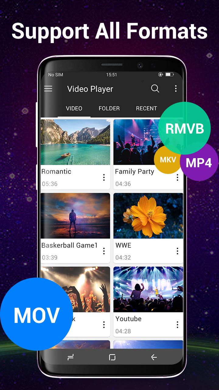 اسکرین شات 5 برنامه Video Player All Format