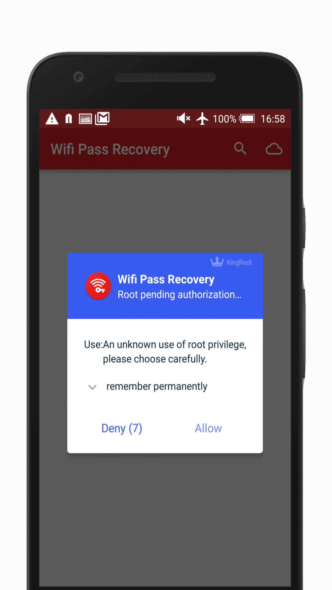 اسکرین شات 1 برنامه WiFi Password Recovery