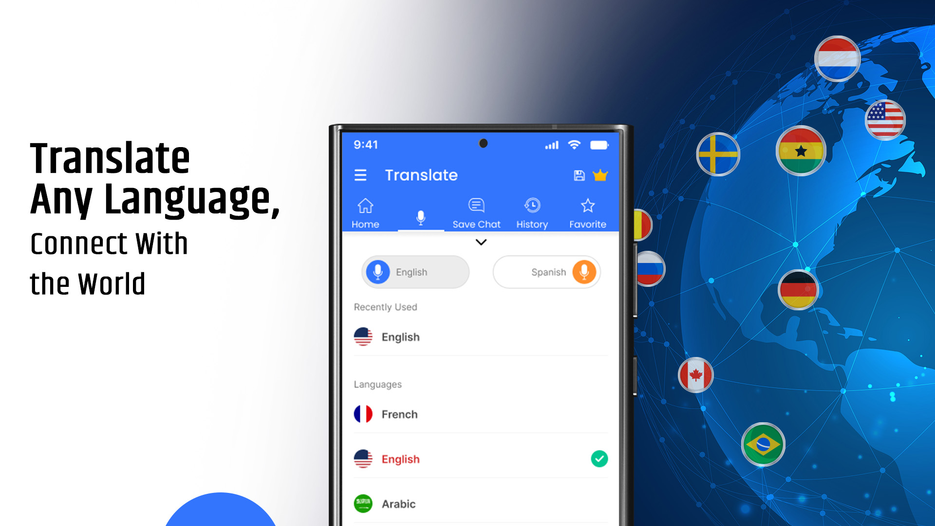 اسکرین شات 3 برنامه Translate All Languages