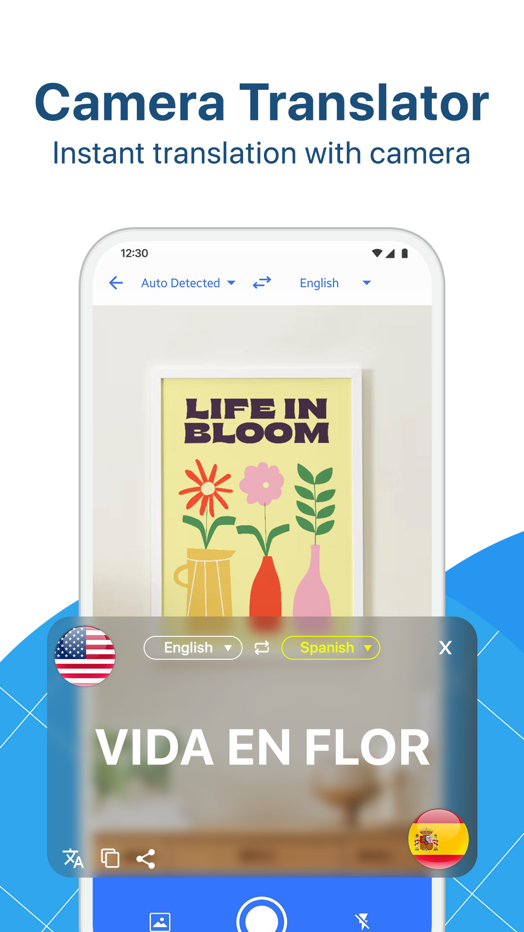 اسکرین شات 1 برنامه Translate All Languages App