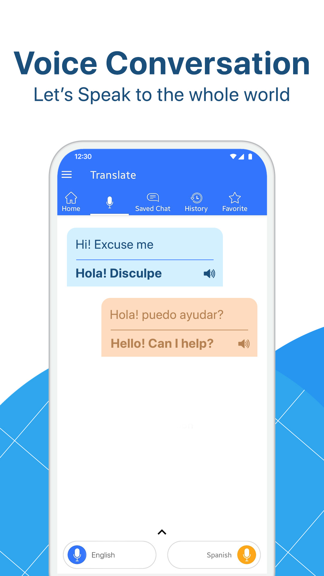 اسکرین شات 2 برنامه Translate All Languages App
