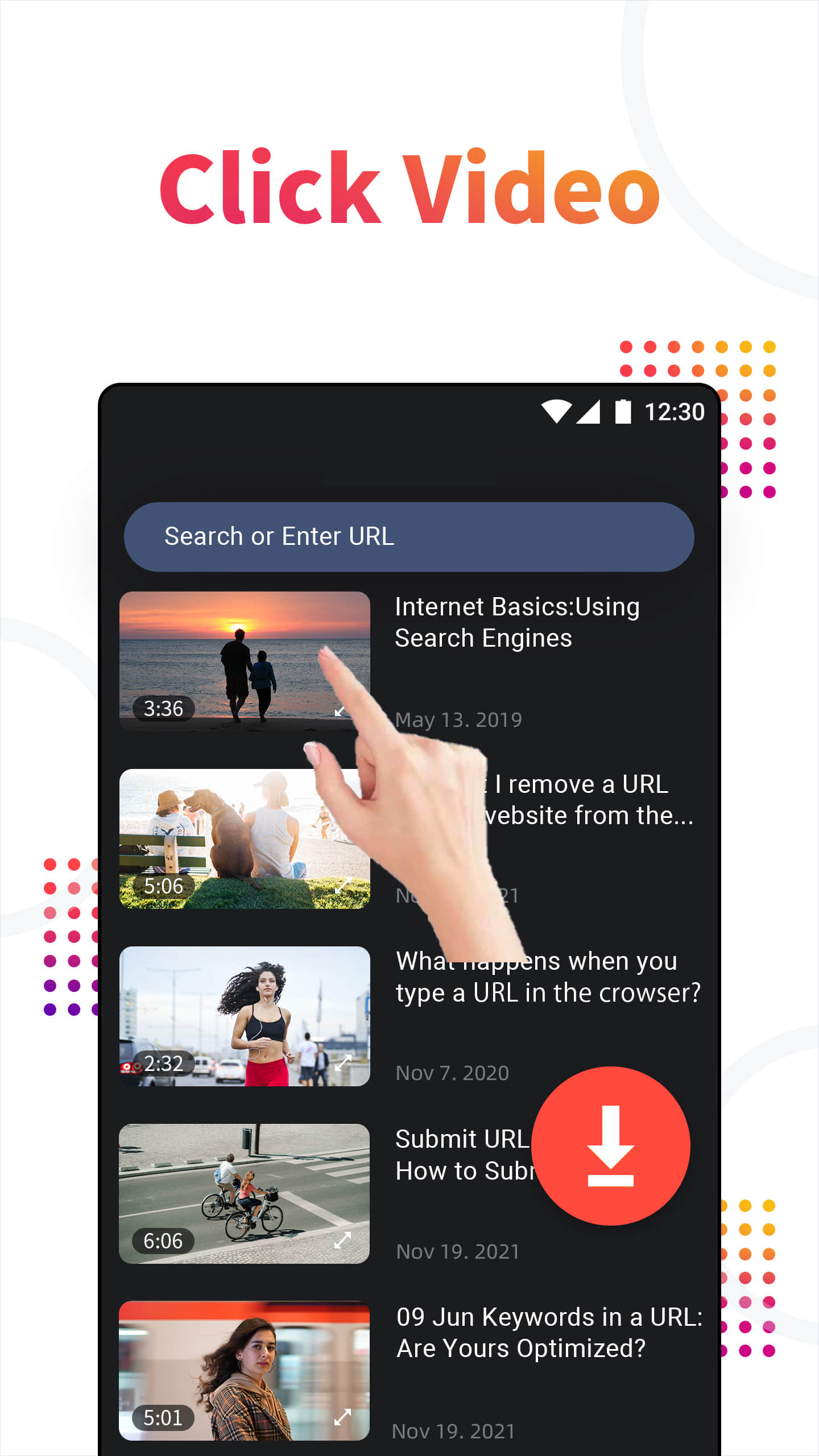 اسکرین شات 3 برنامه Video Downloader, Download All