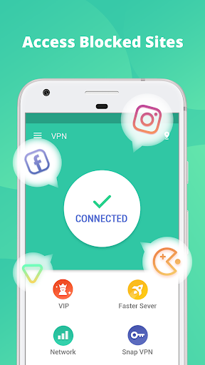 اسکرین شات 2 برنامه Free VPN & security unblock Proxy -Snap Master VPN