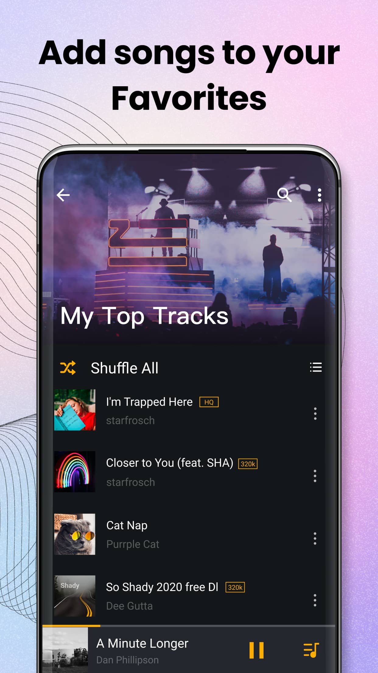 اسکرین شات 8 برنامه Music Player & MP3, Bass Boost