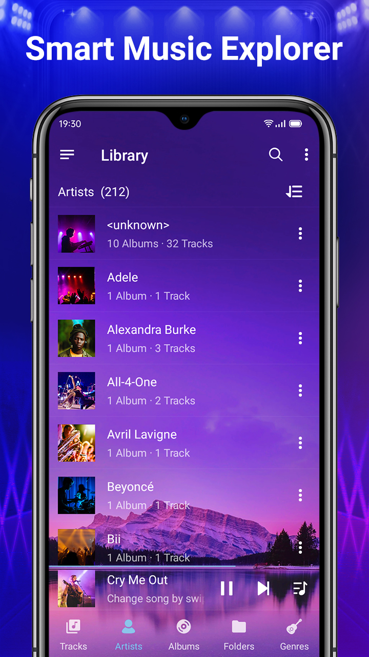 اسکرین شات 6 برنامه Music Player - MP3 Player