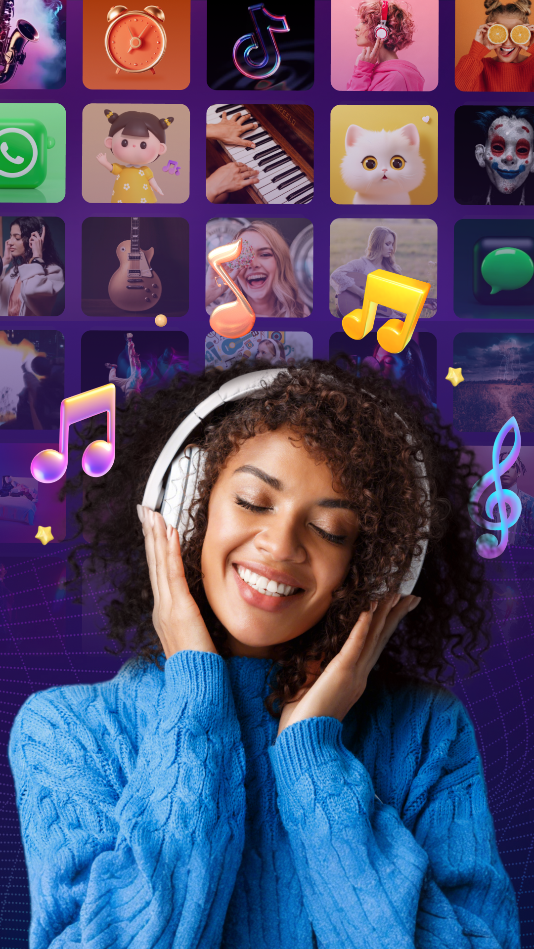 اسکرین شات 2 برنامه Ringtones songs & HD Wallpaper