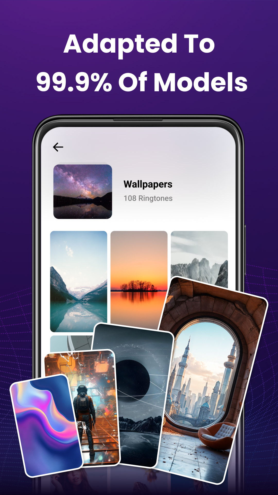 اسکرین شات 7 برنامه Ringtones songs & HD Wallpaper