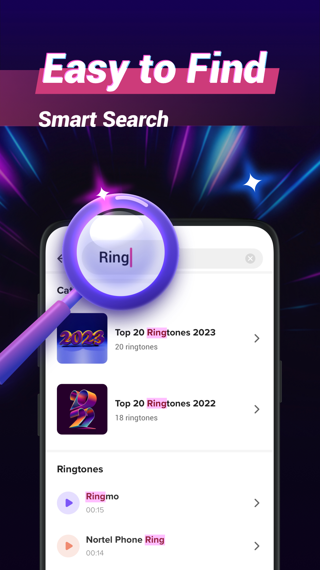 اسکرین شات 5 برنامه Ringtones songs - RingWall