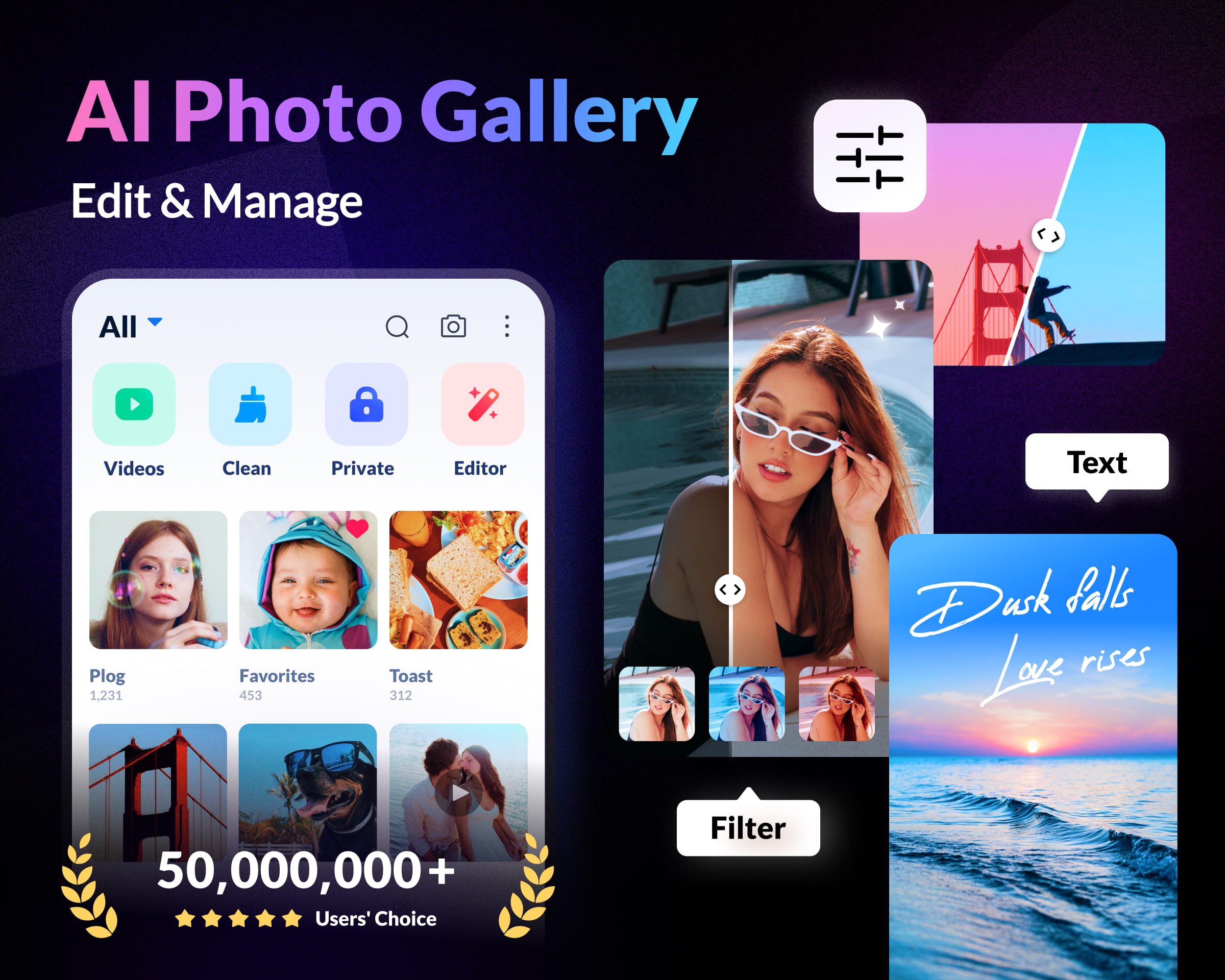 اسکرین شات 1 برنامه Gallery - Album, Photo Vault