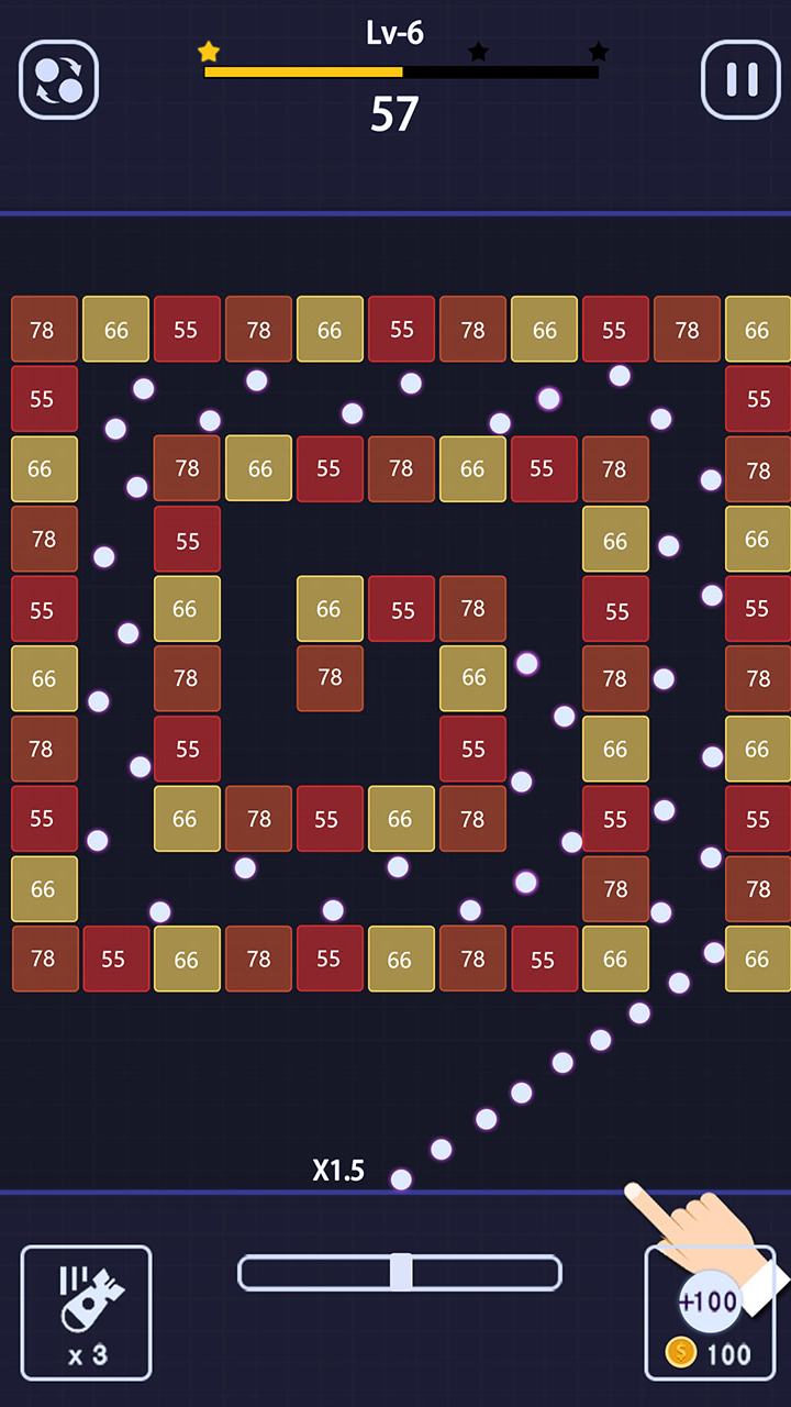 اسکرین شات 4 بازی Bricks Breaker - brick game