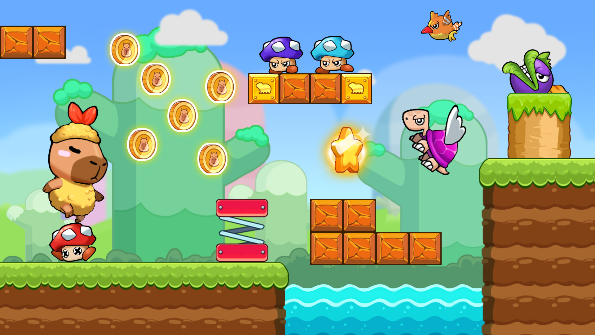 اسکرین شات 1 بازی Super Capybara Adventure