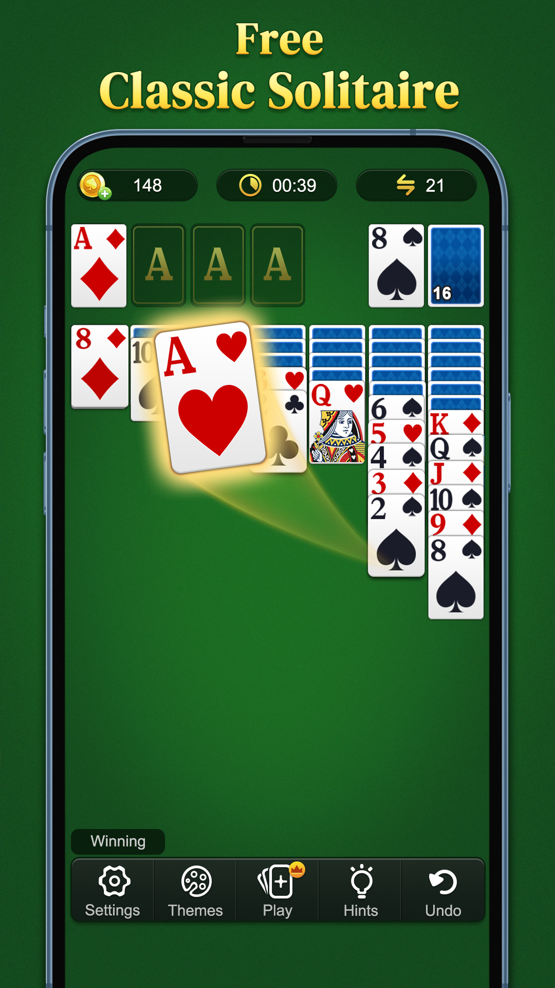 اسکرین شات 1 بازی Solitaire Classic Klondike