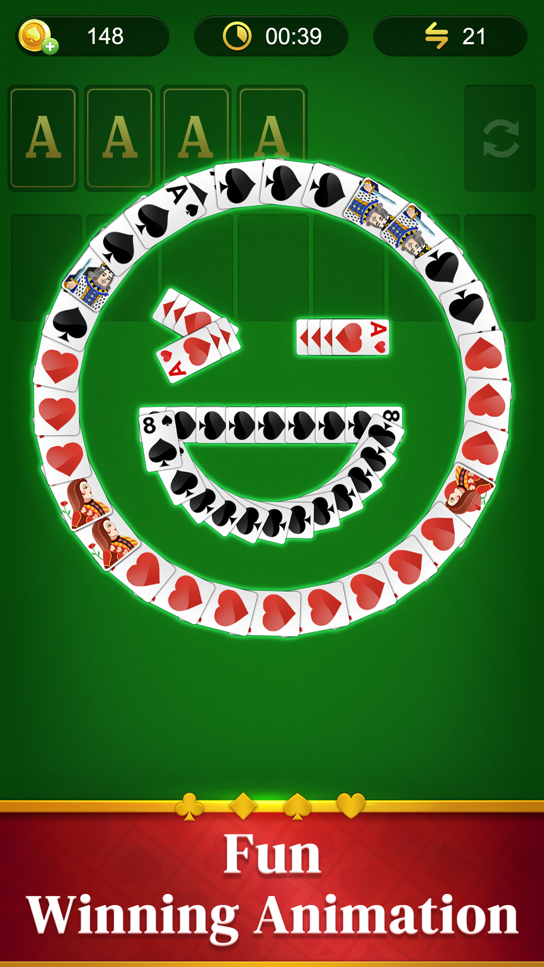 اسکرین شات 5 بازی Solitaire Classic Klondike