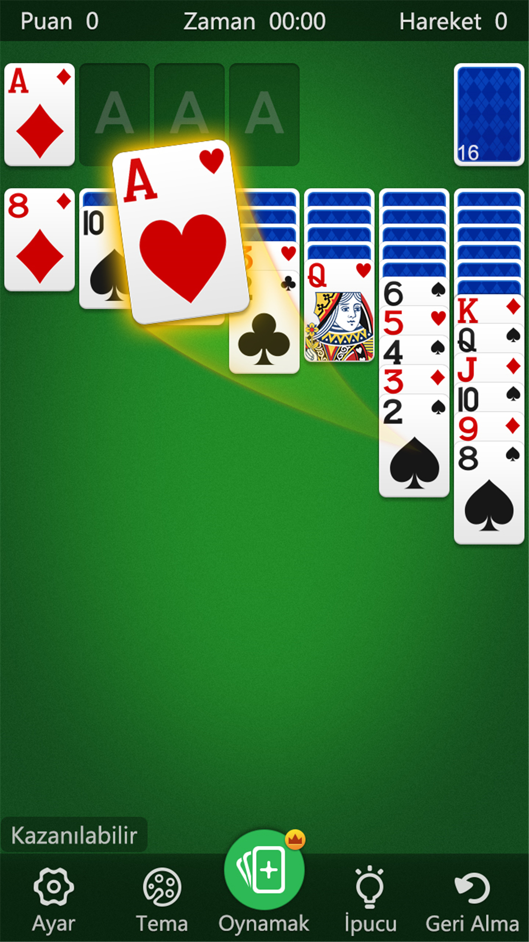 اسکرین شات 1 بازی Solitaire Klasik Klondike