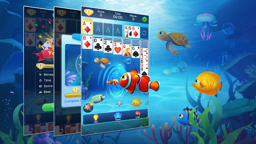 اسکرین شات 1 بازی Solitaire Fish - Classic Klondike Card Game