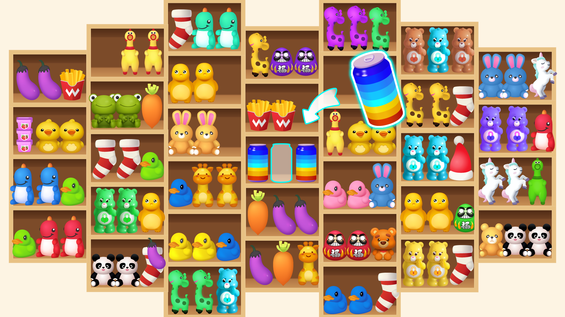 اسکرین شات 1 بازی Goods Puzzle 3D - Sort & Match