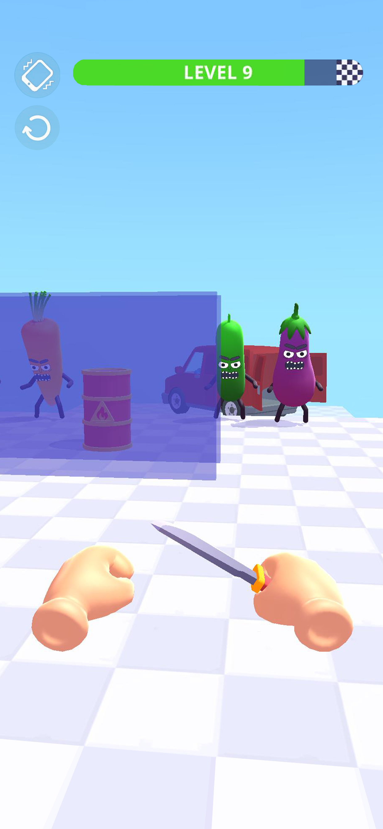 اسکرین شات 6 بازی Hit Tomato 3D - Knife Master